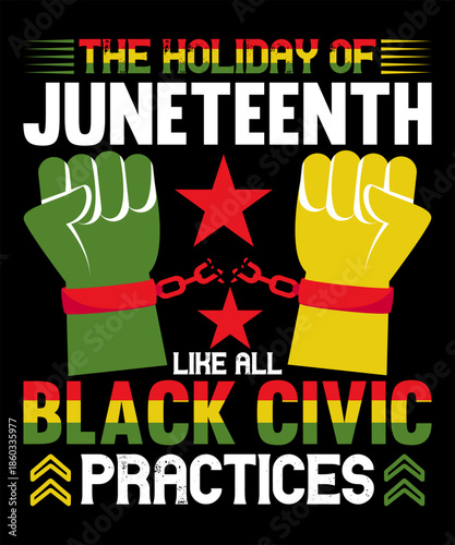 the holiday of juneteenth like all black civic practices