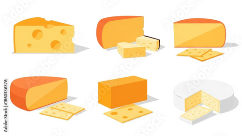 Custom Text Cheese Label Illustration Vector Vintage Style