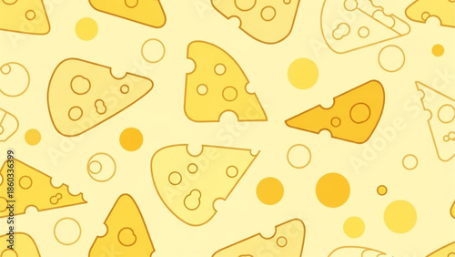 Artisan Cheese Board Illustration Vector with Assorted Gourmet Cheeses