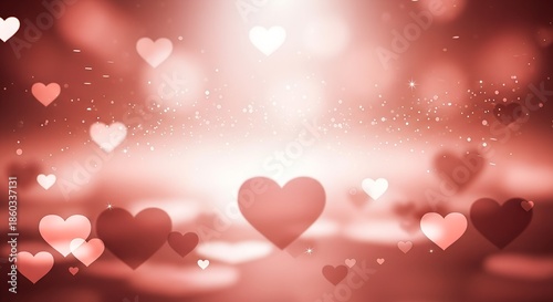 Romantic Heart Light Background