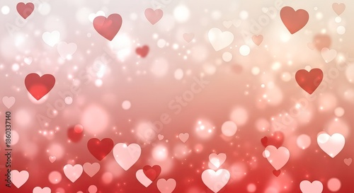Romantic Heart Light Background