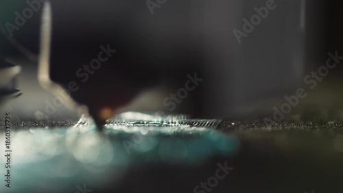 Automated 3D printer manufacturing plastic parts in industrial environment representing modern production technology digital fabrication and innovation. High quality 4k footage