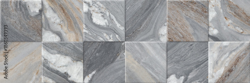 Grey marble blocks texture. Ceramic wall tile surface.