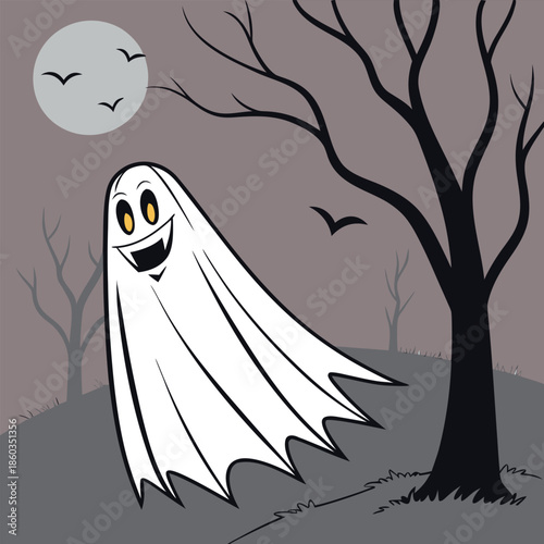 vector illustration of a halloween background
