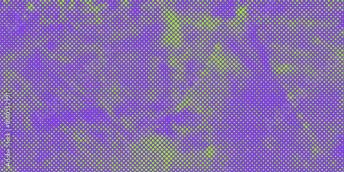 Urban grunge texture with neon punk aesthetic vector background. Halftone overlay features distressed paint effects, abstract patterns, and street art elements for bold graphic designs.