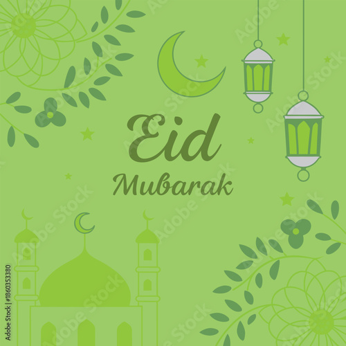 eid mubarak greeting card