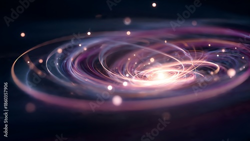 Quantum Visualization of Spinning Electrons in Vibrant Cosmic Swirls