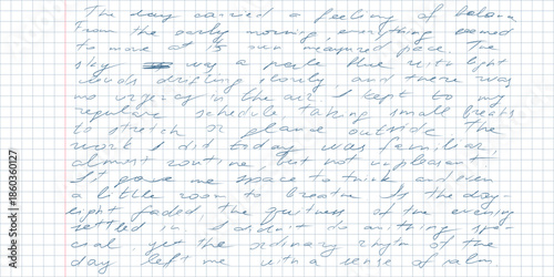 Vintage handwritten essay paper scribbled cursive pen and ink decorative illegible nonsense writing messy antique script totally unreadable background texture for calligraphy manuscript design