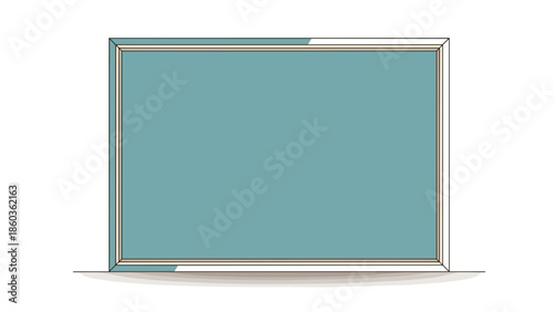 Illustration of a Green Chalkboard with White Chalk.