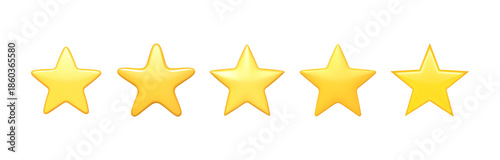 Yellow gold star emoji clipart png set with cute 3d cartoon five point stars different rounded and pointed on transparent background for rating icon symbol logo