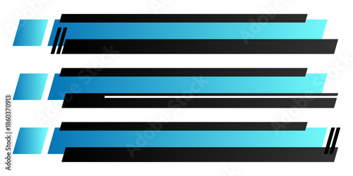 futuristic design, blue black lower third banner.