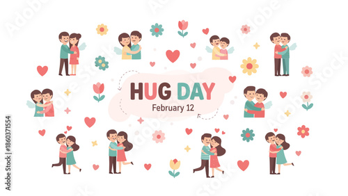 Happy Hug Day February 12th A Celebration of Love and Affection with Adorable Couples