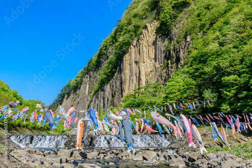 春 宮城　七ヶ宿鯉のぼり
