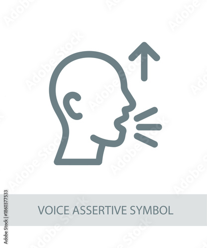 voice assertive symbol