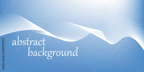 Azure Blue abstract background with curve line for backdrop or presentation
