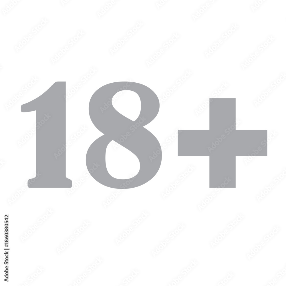 Fototapeta premium icon 18+