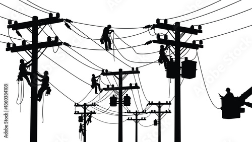 Set of Fifteen Business Briefcase Silhouettes Vector Illustration; Professional Portfolio, Luggage, Handbag, Attache Case, and Work Bag Icon Collection for Office and Travel.