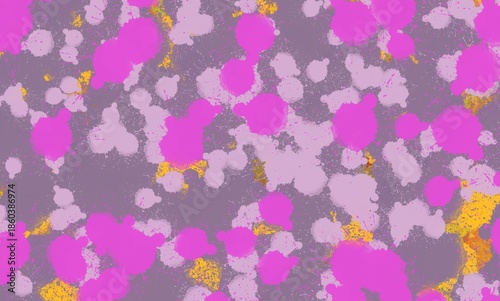 abstract paint background with polka dots