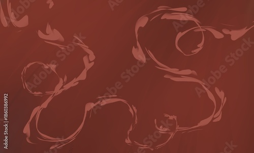 Abstract red backdrop with elegant squiggly line