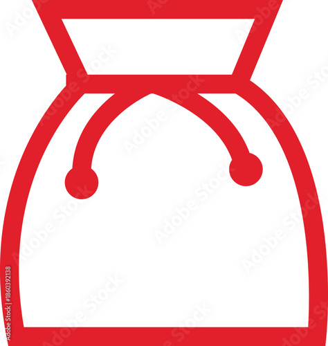 Money Bag Icon for Chinese New Year Festival Design