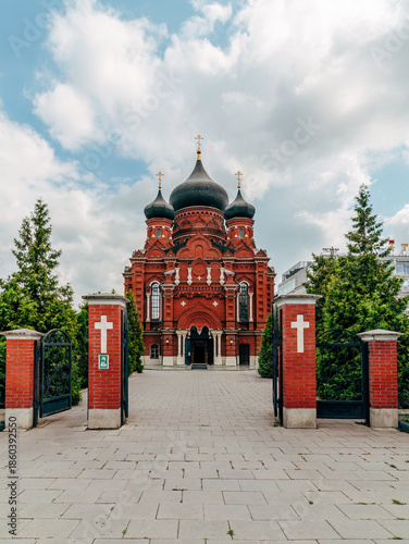 Cathedral of the Dormition of the Blessed Virgin Mary in Tula. The Orthodox church, built in 1898-1902 in the 