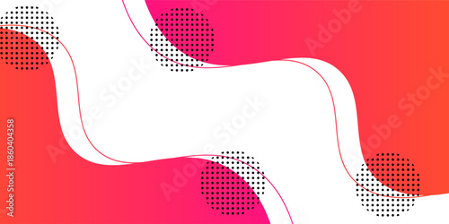 Colorful banner template with gradient color. Design with liquid form. with a combination of yellow and pink with a modern and luxurious concept