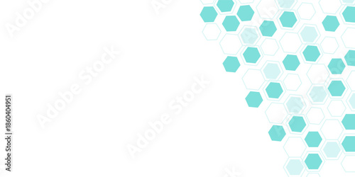 Green hexagons pattern for medical vector eps10