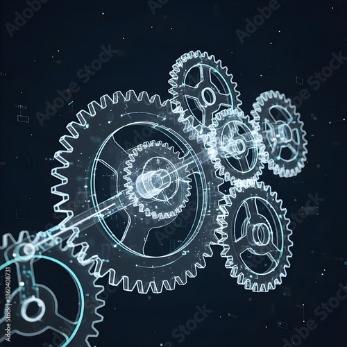 가상공간 입체적인 태엽 3d3D virtual space 3D