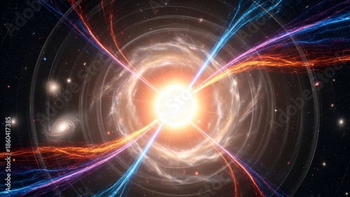 Wallpaper Mural Celestial symphony: A cosmic dance of energy and light in the vast expanse of space Torontodigital.ca