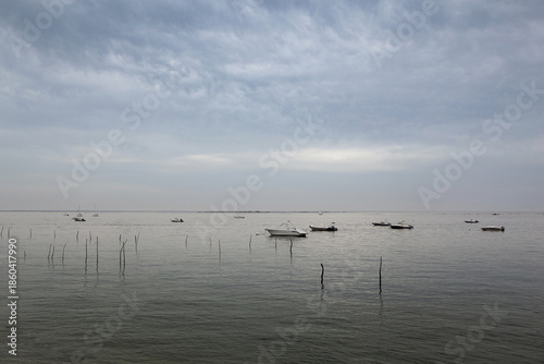 Cloudy sky above the sea