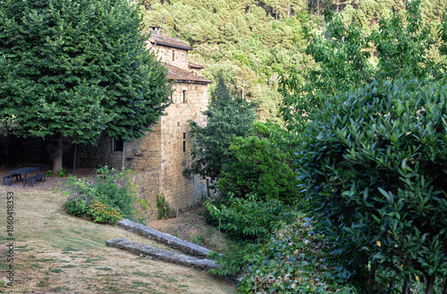 An old fortified building in the park