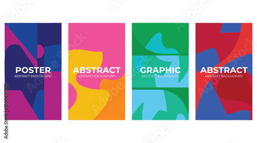 Vibrant abstract backgrounds for posters and graphics