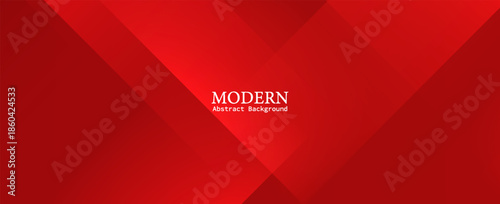 Abstract Dynamic Red Gradient Shapes Background. Futuristic Technology Concept