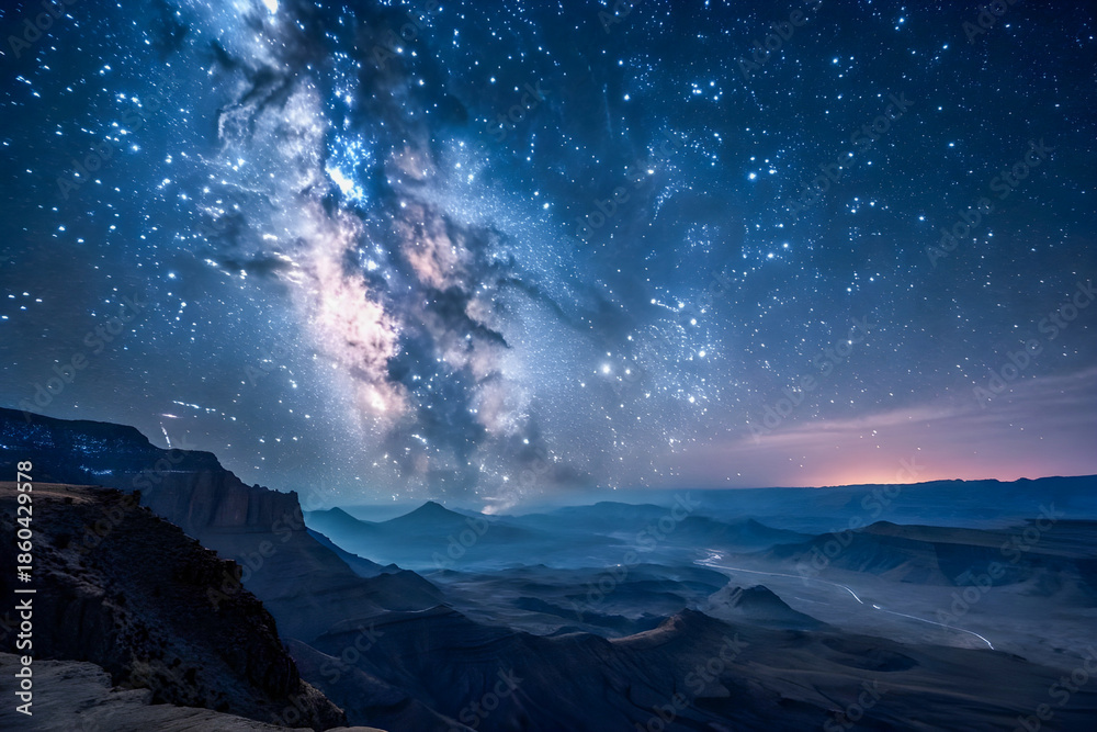 Naklejka premium northern lights at night