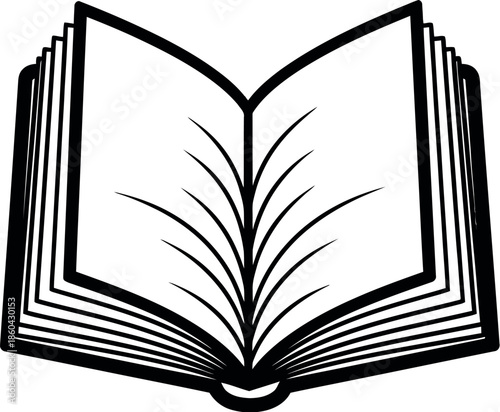 Open book with pages