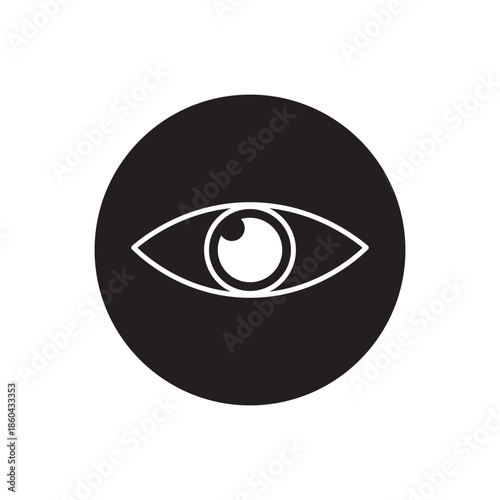 bright eye vision icon sign vector