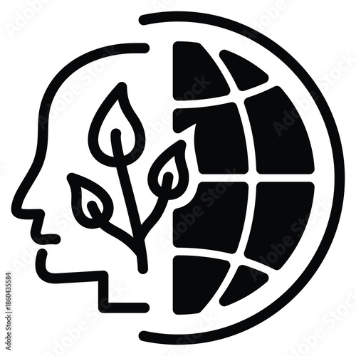 Environmental Science Subjects Icon Line Vector Illustration