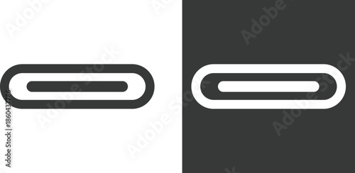USB C Interface Icons. Type C plug symbol. Reversible connector graphic design. Modern gadget and smartphone regulation signs
