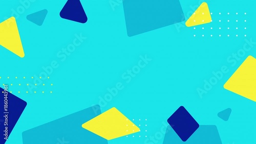 Abstract geometric background with vibrant gradient shapes, perfect for modern presentations, tech branding, motion graphics, posters, and digital design projects.