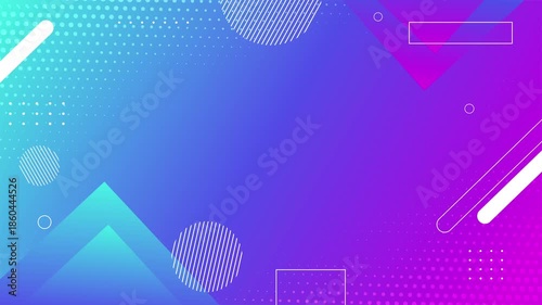 Abstract geometric background with vibrant gradient shapes, perfect for modern presentations, tech branding, motion graphics, posters, and digital design projects.