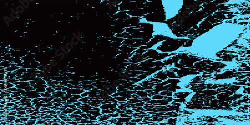 Black and blue abstract grunge background with halftone style. frame, brush, grimy, old modern nice dirty