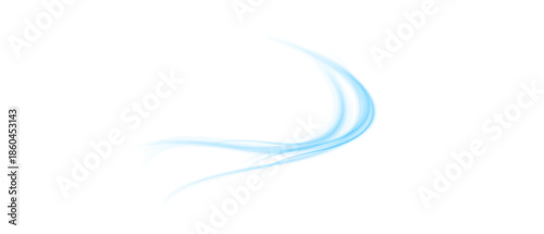 Airflow on a PNG background. Dynamic Bluemotion-style blur effect for air purification and humidification, illustration for overlays.