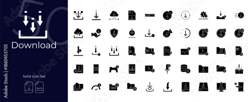 Download Solid Editable Icons set