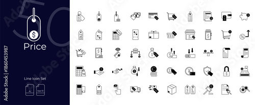 Price Duotone Editable Icons set