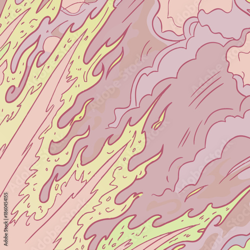 seamless pattern with pink hearts