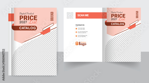 Catalog brochure design cover template layout