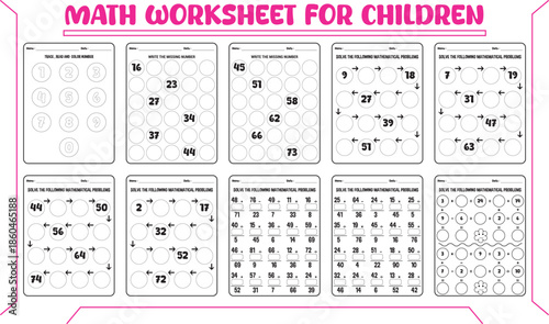 Printable math worksheet for children