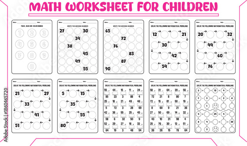 Printable math worksheet for children