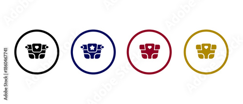 baby diaper icon vector illustration. baby diaper icon in different color design.