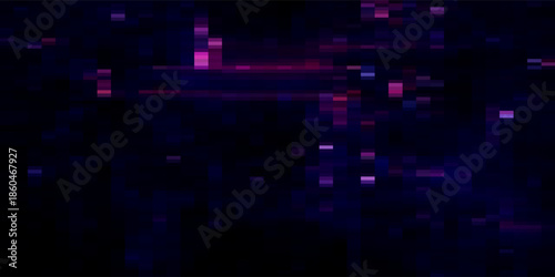 Purple Yellow looped abstract psychedelic digital cyberspace code. Concept glitch background 3D Illustration as crypto currency, NFT, video gaming overlay with cryptography hex code for live stream.